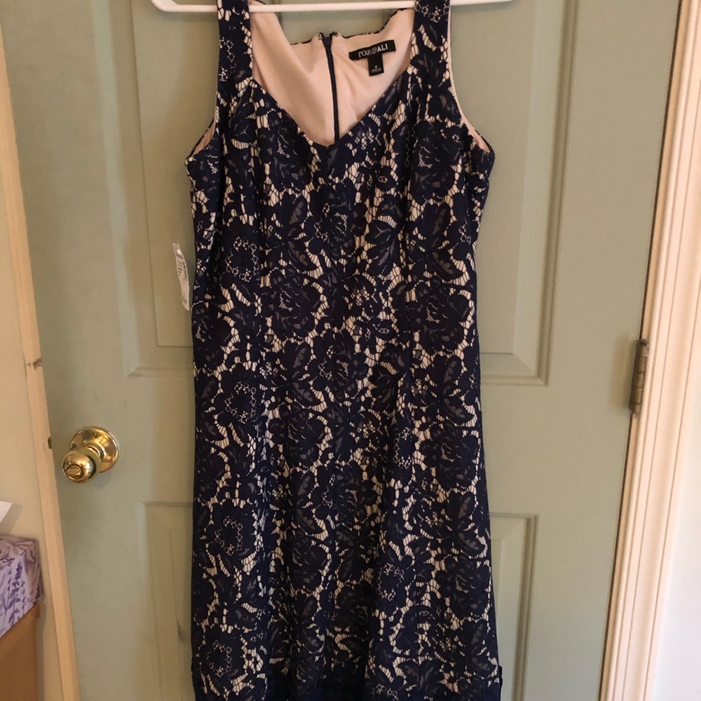 Roz and Ali Navy lace dress